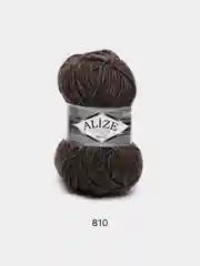 Тёмно-коричневый пряжа Alize Superlana Maxi 75% Акрил 25% Шерсть 100г 100м