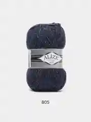 Темно-синий пряжа Alize Superlana Maxi 75% Акрил 25% Шерсть 100г 100м