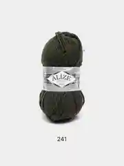 Тёмно-зелёный пряжа Alize Superlana Maxi 75% Акрил 25% Шерсть 100г 100м