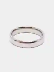 Серебряный кольцо классическое из медицинского сплава