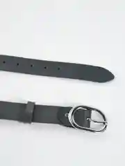 Серый ремень с металлической пряжкой, женский, 110см, 35мм