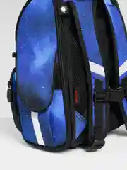 Синий школьный ранец, каркасный, для мальчика