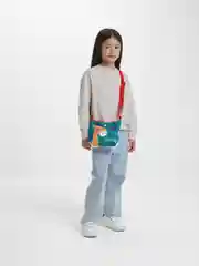 Белый детская сумка из текстиля