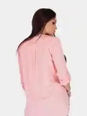 Коралловый рубашка женская с длинным рукавом