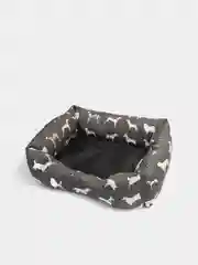 Черный лежак для собак и кошек