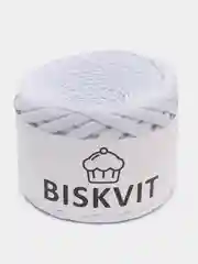 Белый пряжа Трикотажная Biskvit 100% Хлопок 330г 100м (Часть 2) Бисквит