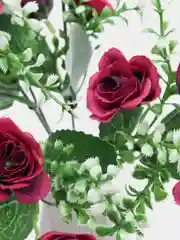 Красный искусственный букет чайной розы, 31 см
