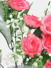 Розовый искусственный букет чайной розы, 31 см