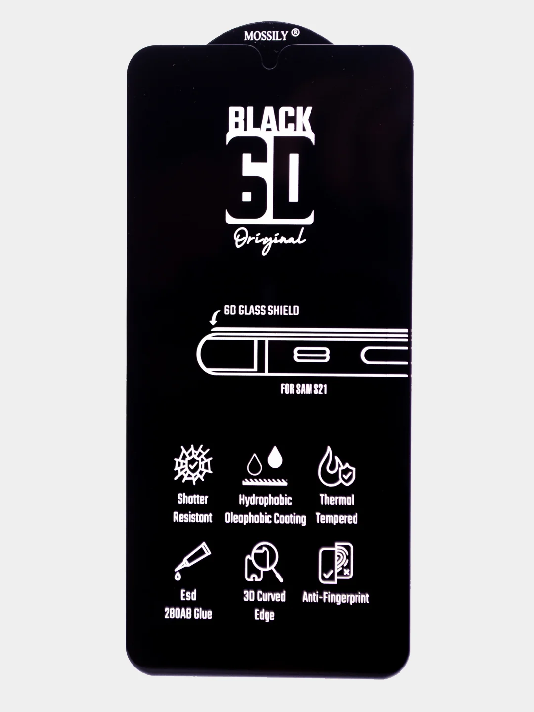Стекло Mossily 6D для Samsung A14/A52/A54/F62/M62/A71/A72/A73/S10E/S21/S21 FE/S22/S22 Plus