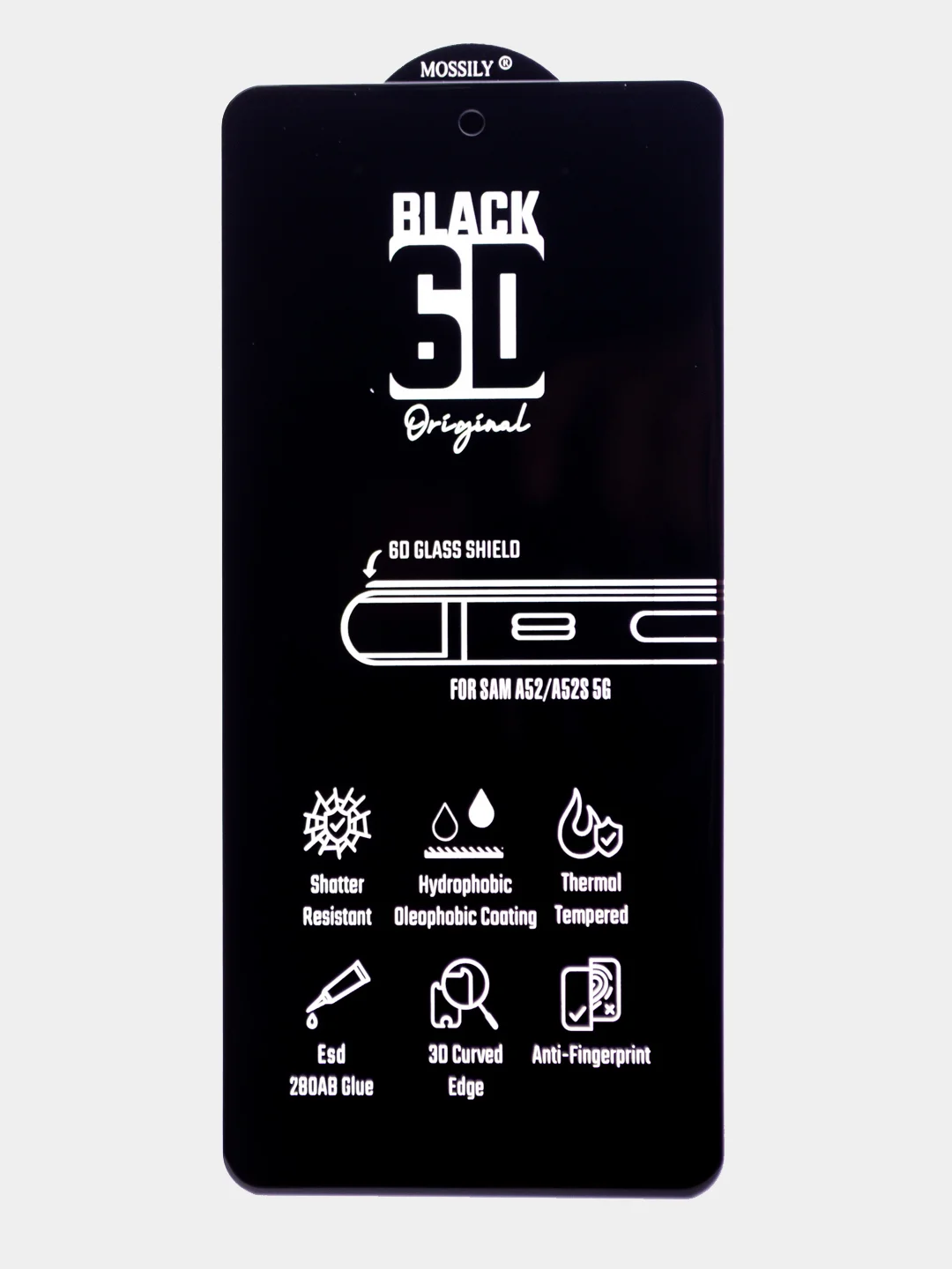 Стекло Mossily 6D для Samsung A14/A52/A54/F62/M62/A71/A72/A73/S10E/S21/S21 FE/S22/S22 Plus