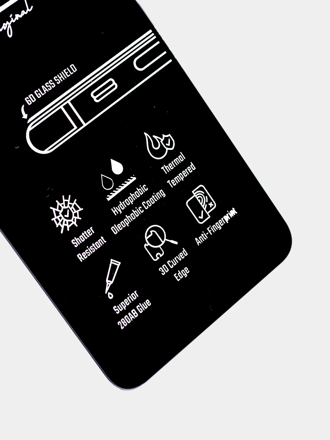 Черный стекло iPhone 6 / 6S / 6 Plus / 6S Plus / SE / 7 / 8 / 7 Plus / 8 Plus Mossily 6D