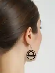Серьги-подвески знак зодиака "Весы"