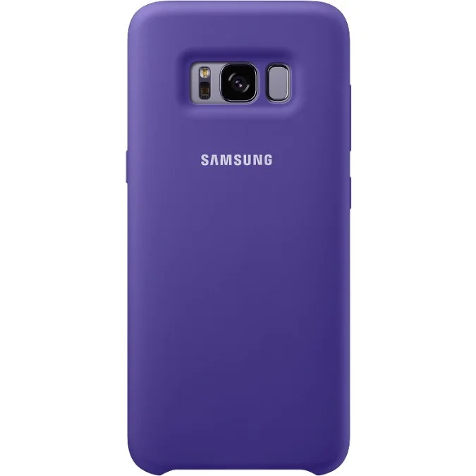 Фиолетовый чехол силиконовый для Samsung Galaxy J3, J4, J4+, J5, J6, J6+, J7, J8, S8+, S8, S9