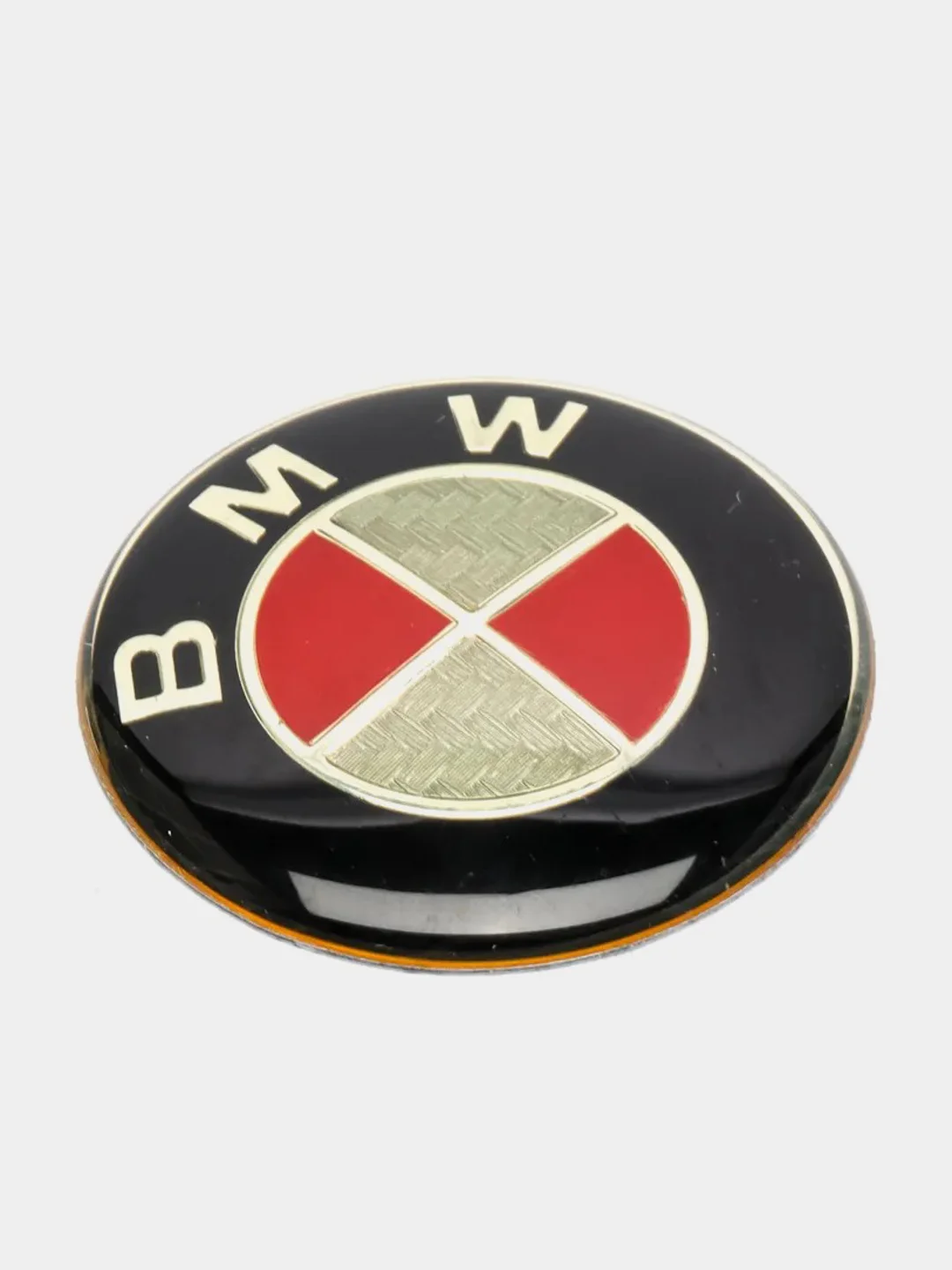 Красный эмблема наклейка на руль BMW 45 mm