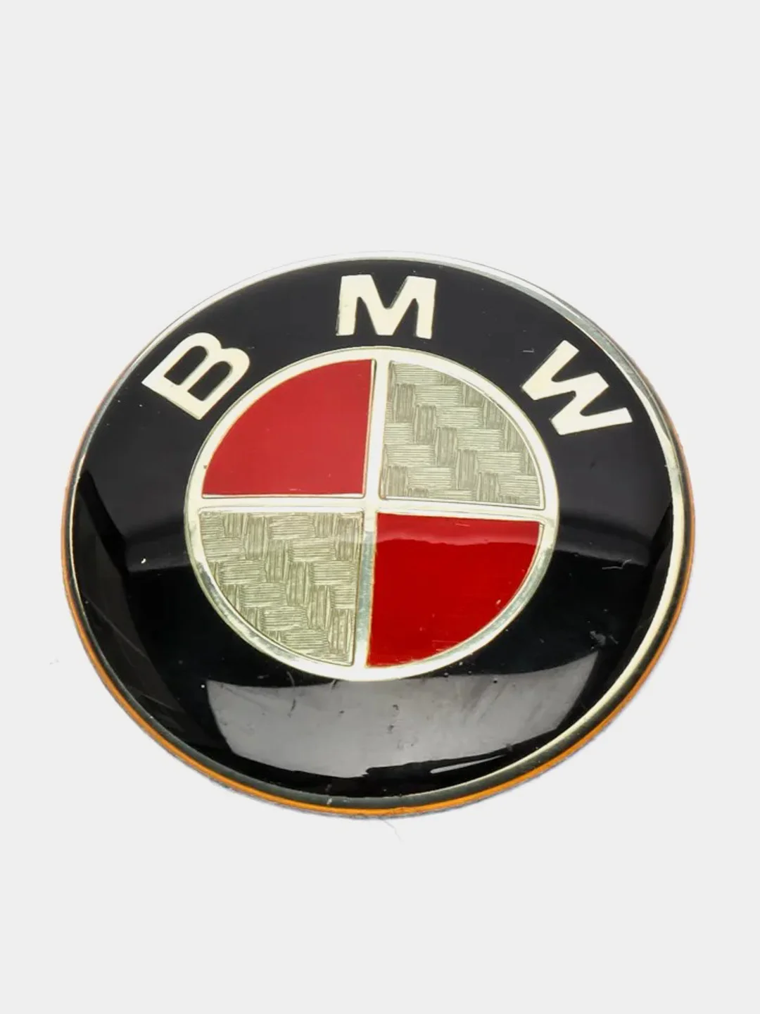 Красный эмблема наклейка на руль BMW 45 mm