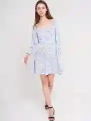 Платье женское мини, летнее, шифоновое, короткое