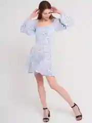 Платье женское мини, летнее, шифоновое, короткое