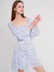 Платье женское мини, летнее, шифоновое, короткое
