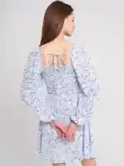 Платье женское мини, летнее, шифоновое, короткое