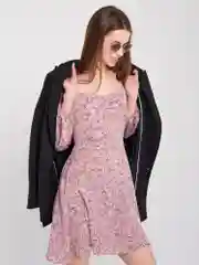Платье женское мини, летнее, шифоновое, короткое