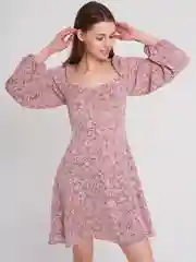 Платье женское мини, летнее, шифоновое, короткое
