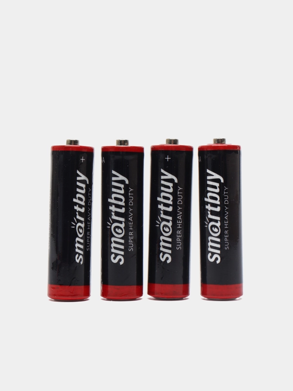 Батарейка пальчиковая солевая AA R6 SmartBuy 1.5V, 4 штуки