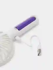Белый вентилятор настольный, ручной, портативный с USB