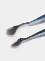 Синий приманка силиконовая для рыбалки, 3 D глаза, 100 мм, 5,3 г, 2 штуки