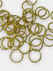 Золотой кольца для косичек, 5-20 штук