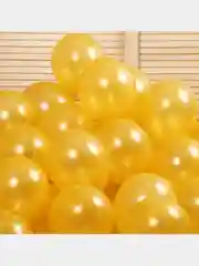 Горчичный воздушные латексные шары, 10 штук