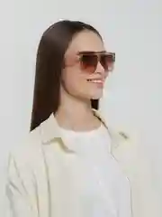 Коричневый прямоугольные солнцезащитные очки MIRSEE, с широкой оправой, стильные, унисекс