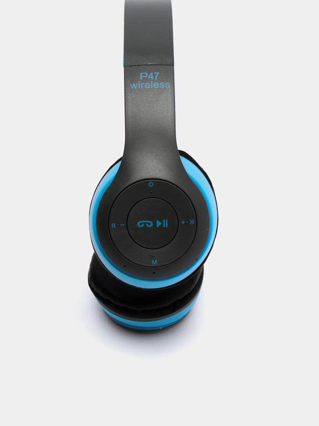 Голубой беспроводные блютуз наушники P47 Wireless