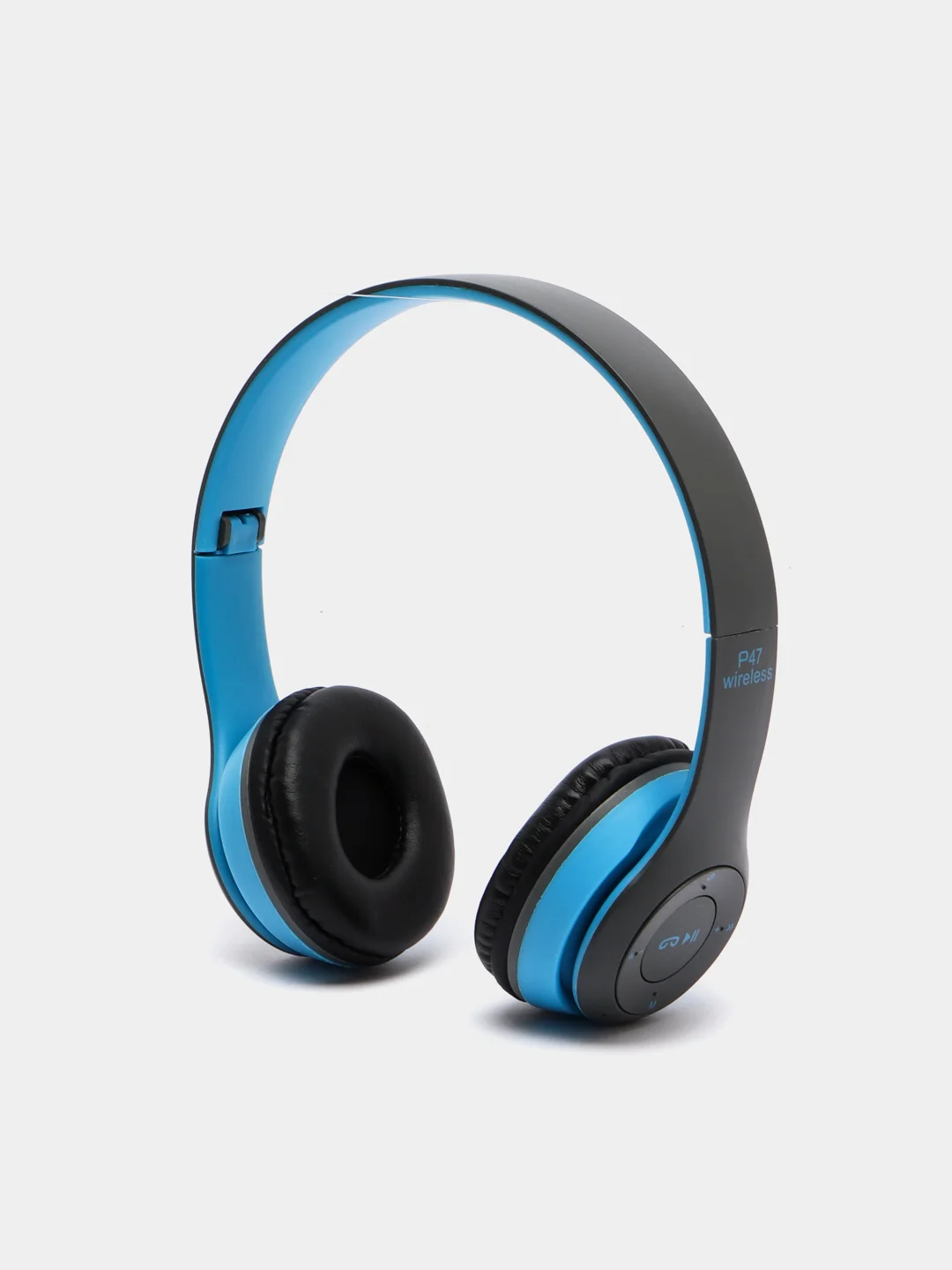 Голубой беспроводные блютуз наушники P47 Wireless