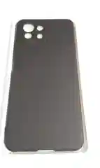 Черный чехол Xiaomi Mi 11 Lite c защитой камеры и бархатом внутри
