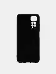 Черный чехол карбон с защитой камеры на Redmi Note 11 4G 2022 "6,43 ", Note 11S