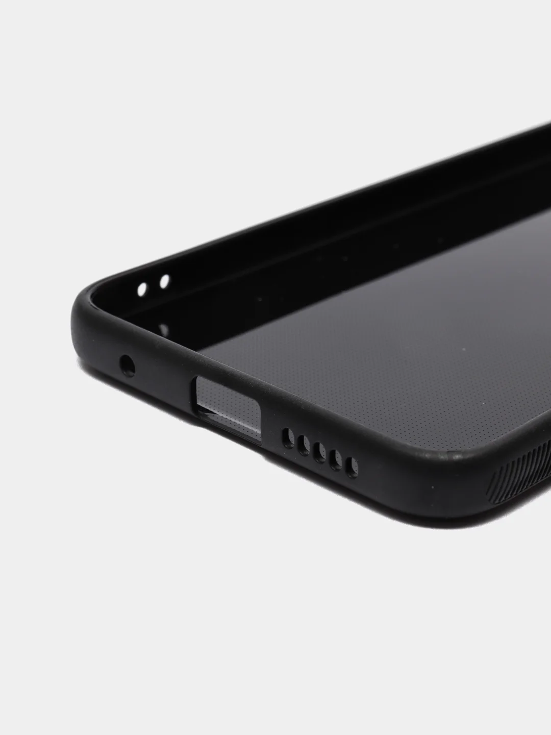 Черный чехол карбон с защитой камеры на Redmi Note 11 4G 2022 "6,43 ", Note 11S