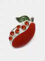 Коралловый брошь женская