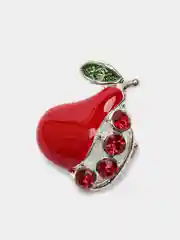 Кораллово-розовый брошь женская