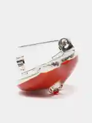 Бордовый брошь женская