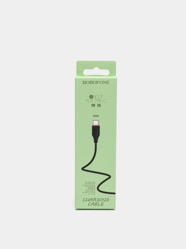 Кабель зарядный Borofone BX17 Type-C для android, 3А, 1 метр