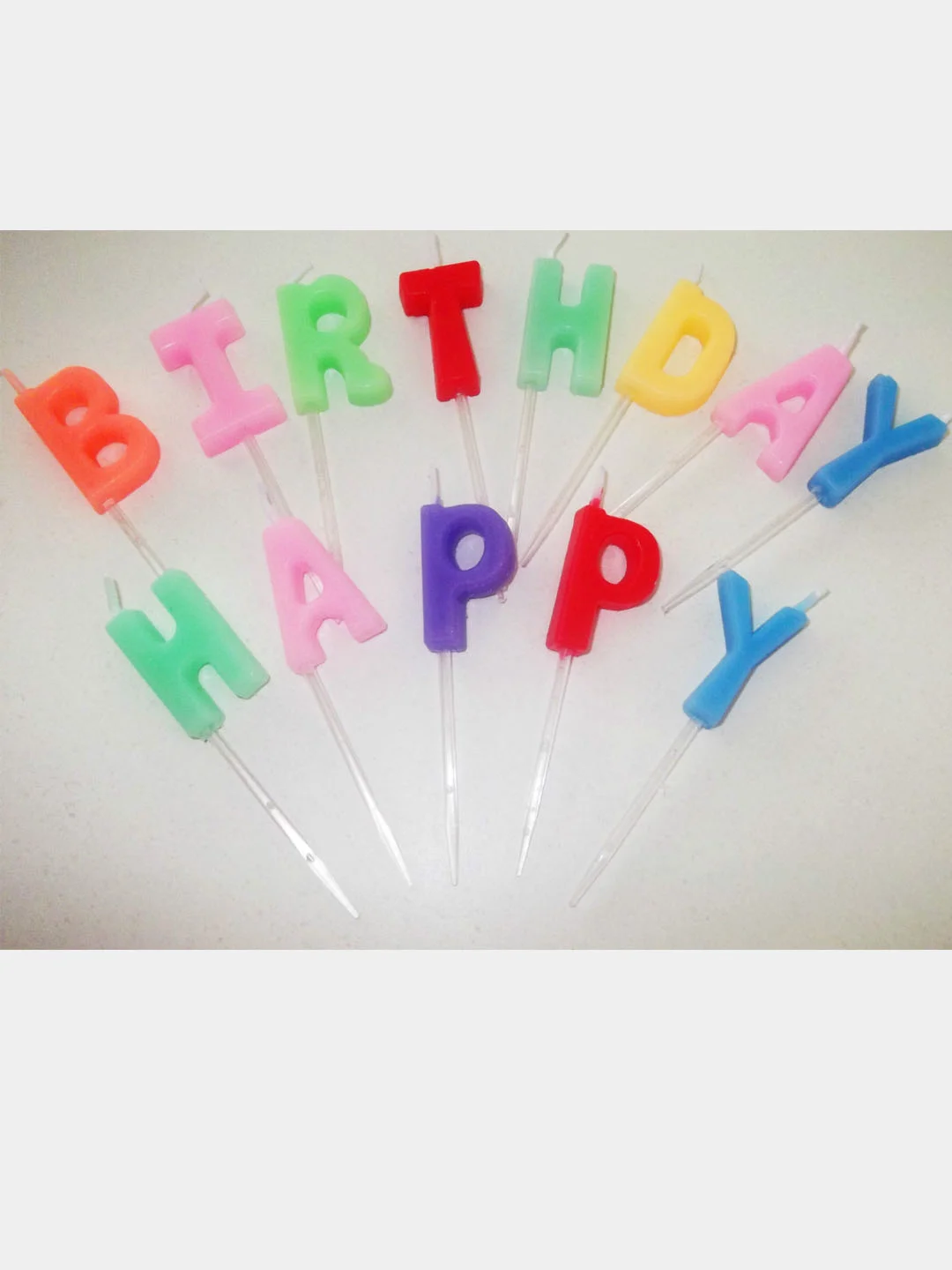 Свечи для торта "Happy birthday"