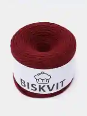 Багровый пряжа Трикотажная Biskvit 100% Хлопок 330г 100м ( Бисквит Часть 1 )