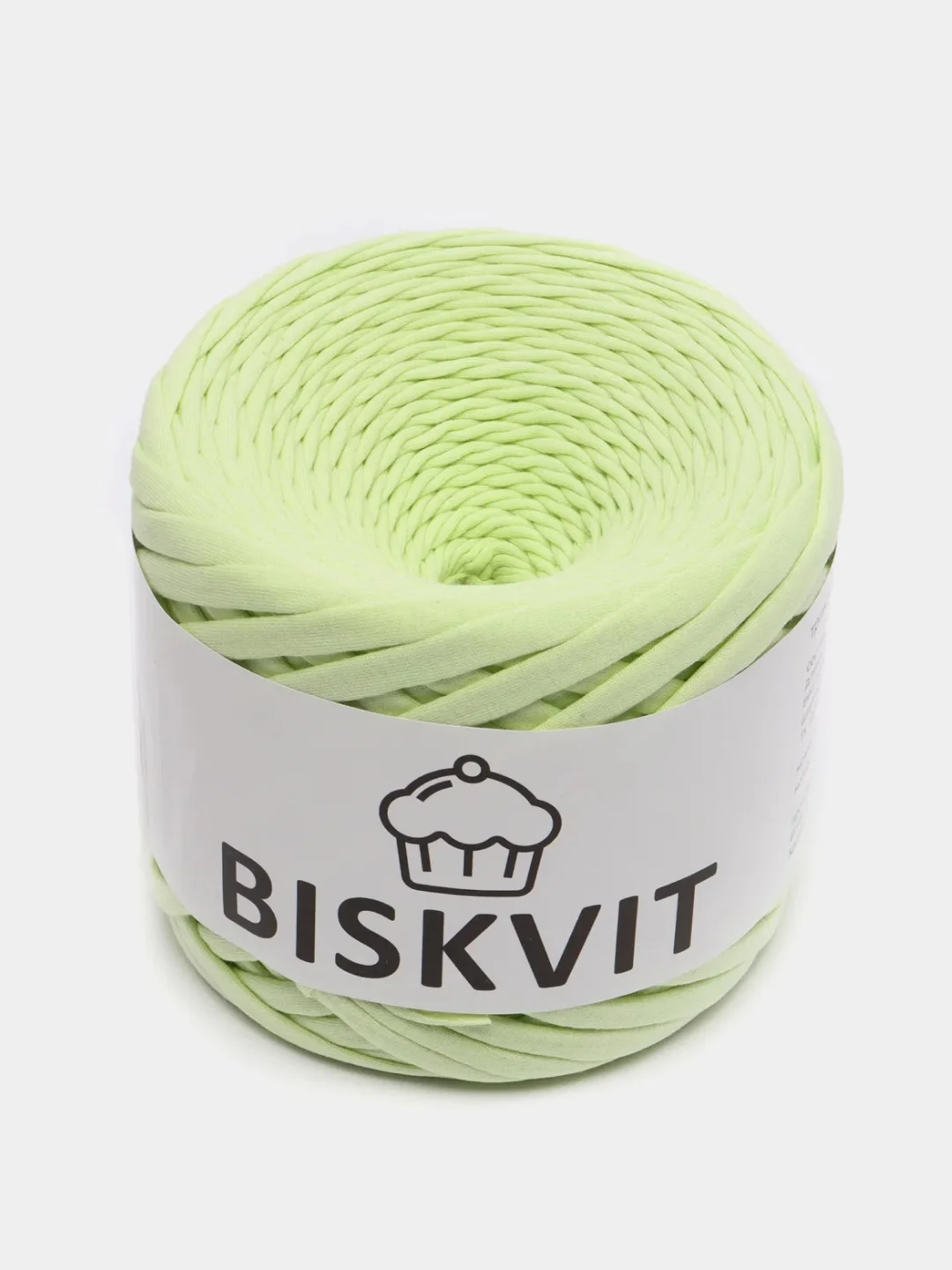 Лайм пряжа Трикотажная Biskvit 100% Хлопок 330г 100м ( Бисквит Часть 1 )
