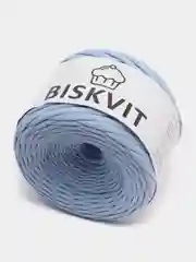 Небесно-голубой пряжа Трикотажная Biskvit 100% Хлопок 330г 100м ( Бисквит Часть 1 )