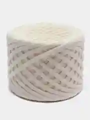 Белый пряжа Трикотажная Biskvit 100% Хлопок 330г 100м ( Бисквит Часть 1 )