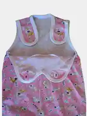 Розовый детские ползунки на кокетке