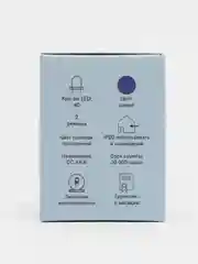 Гирлянда-нить, 4 м, IP20, прозрачный провод, 40 LED, свечение синее, 2 режима, AAх3