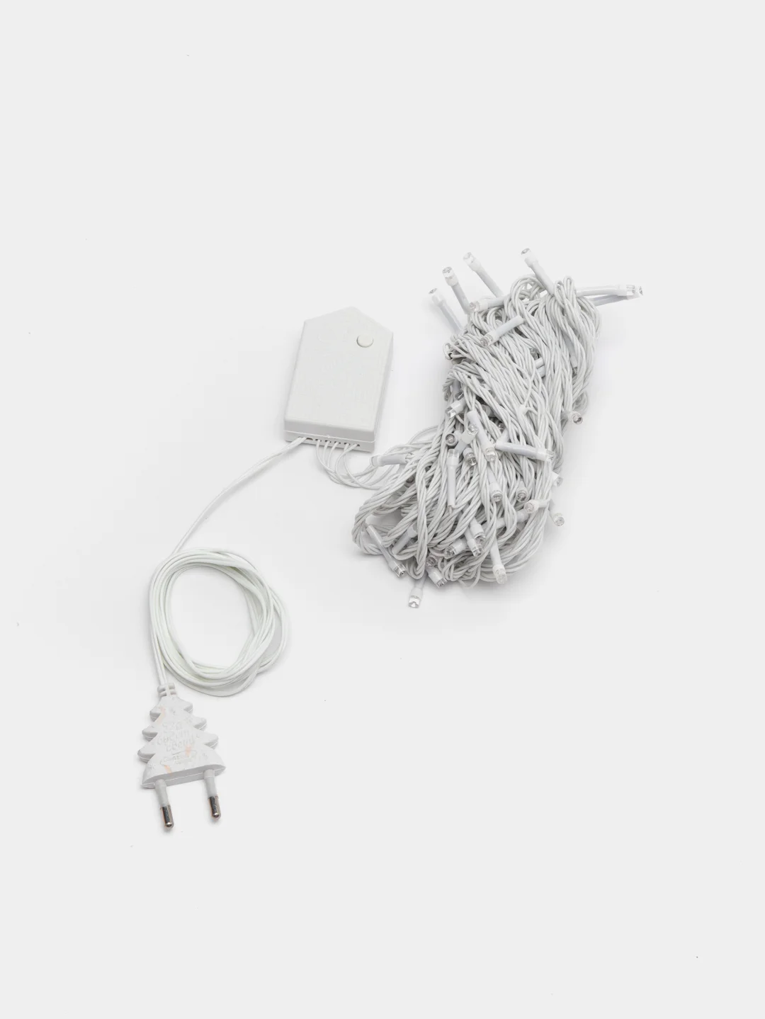 Гирлянда нить 10 м, IP20, белая, 100 LED, свечение мульти, 8 режимов, 220 В