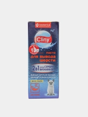 Паста для вывода шерсти Cliny для кошек, со вкусом сыра