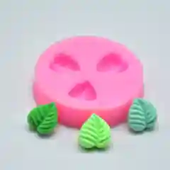 Молд силиконовый "Мини листья", 3 ячейки